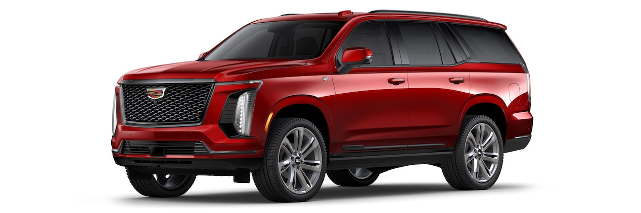 2025 Escalade Sport in Radiant Red Tintcoat.