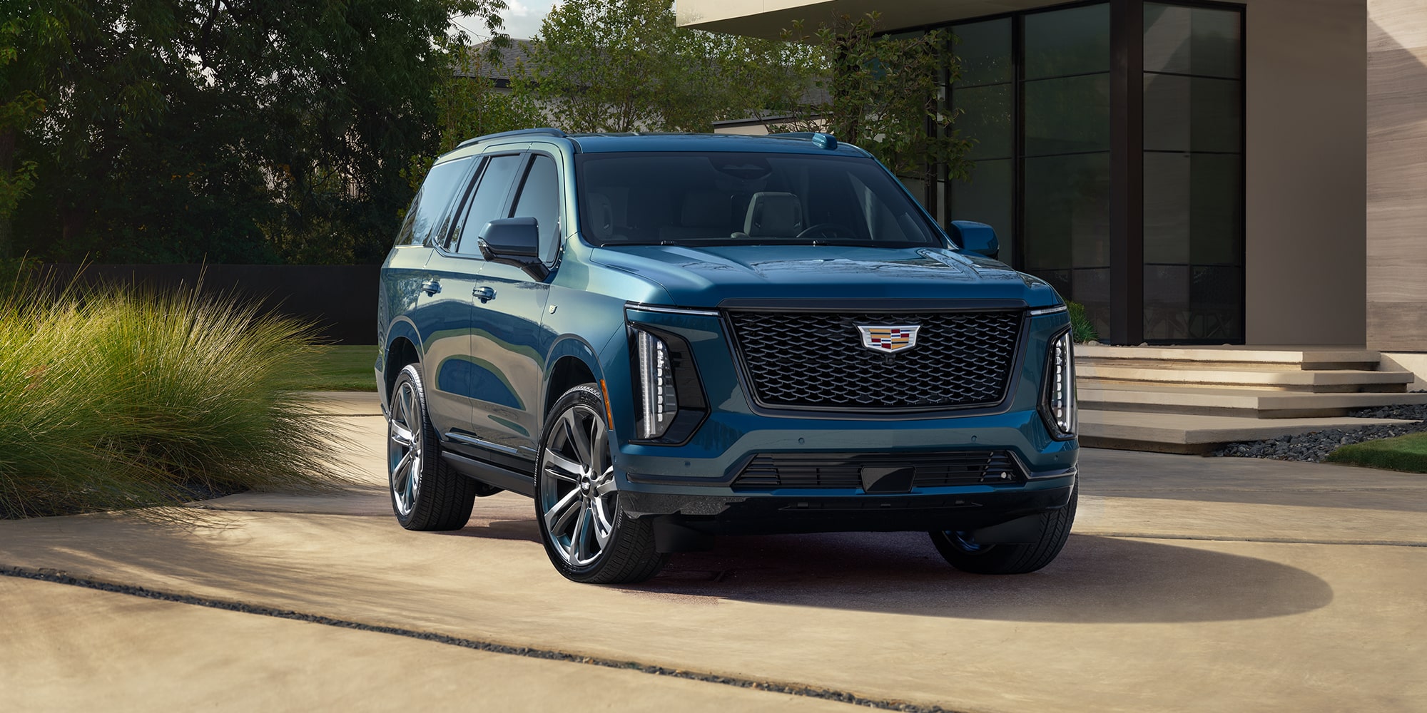 2025 cadillac escalade v front passenger side exterior view
