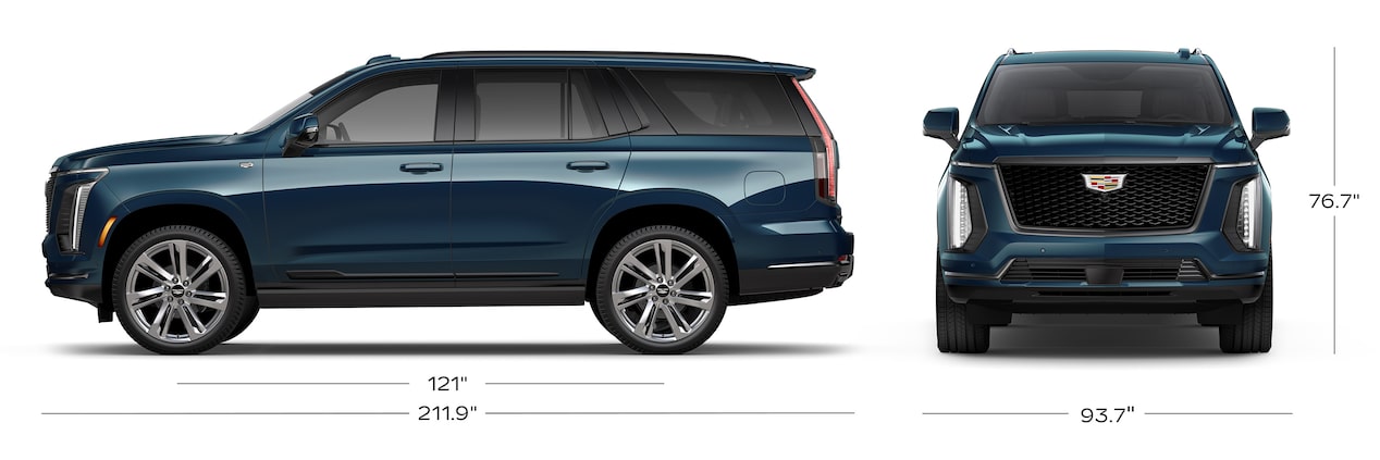 2025 Cadillac Escalade SUV exterior front and side view