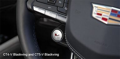 Cadillac V-Series Blackwing Steering Wheel Closeup