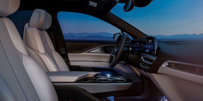 Cadillac LYRIQ Interior Cabin from Passenger Side