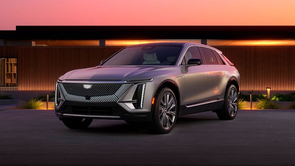 2023 Cadillac LYRIQ Luxury Electric SUV Three-Quarters View