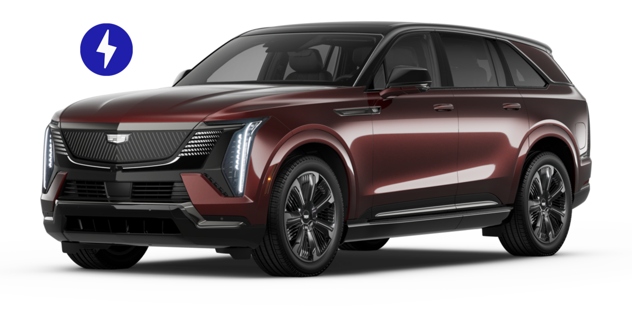 A Side Profile of the Black Cherry 2026 Cadillac Escalade IQ