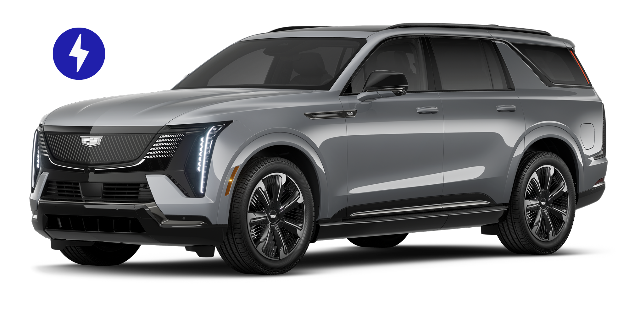 Three-quarters 2025 ESCALADE IQ Sport 2 in Flare Metallic