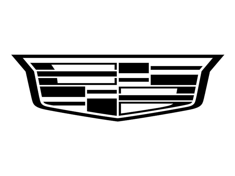 Black and White Cadillac Logo