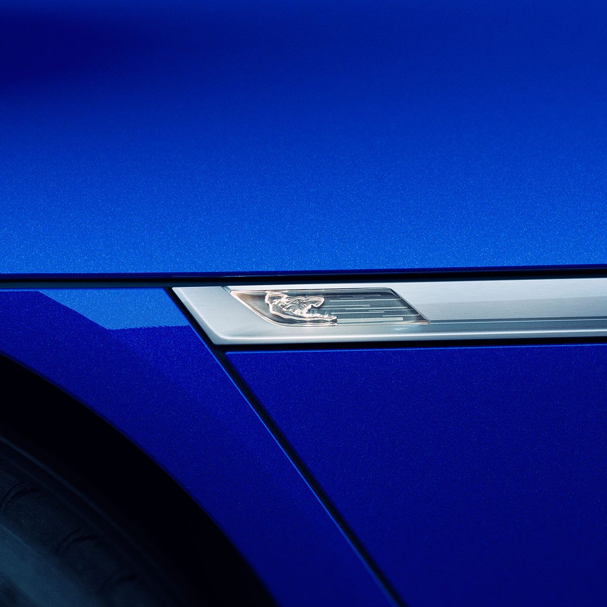 Cadillac Goddess Detail on Charging Port on the Cadillac CELESTIQ