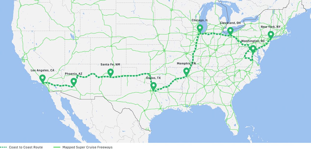 Super Cruise Coast To Coast Hands Free Drive