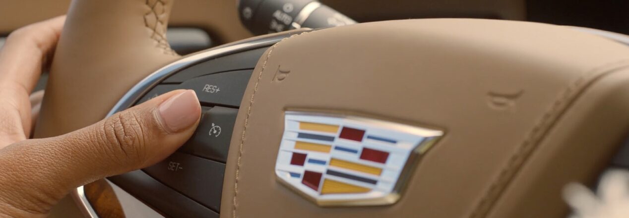 Cadillac: Super Cruise button on steering wheel