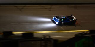 The Cadillac Racing Team Behind the Pink V-Series.R Racecar Celebrating the Petit Le Mans Victory