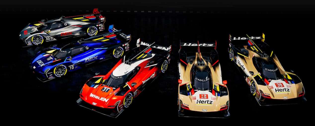 The Cadillac Racing Team Behind the Pink V-Series.R Racecar Celebrating the Petit Le Mans Victory
