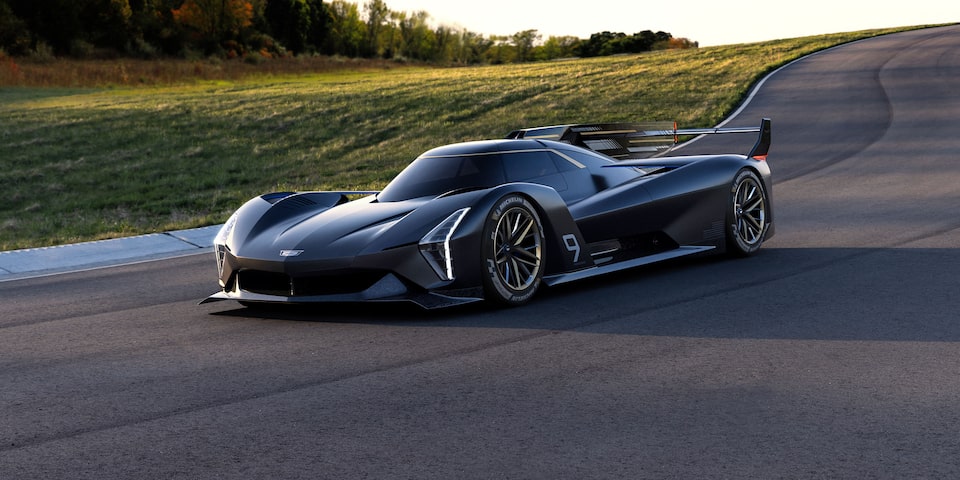Cadillac Racing Prototype Parked on Track