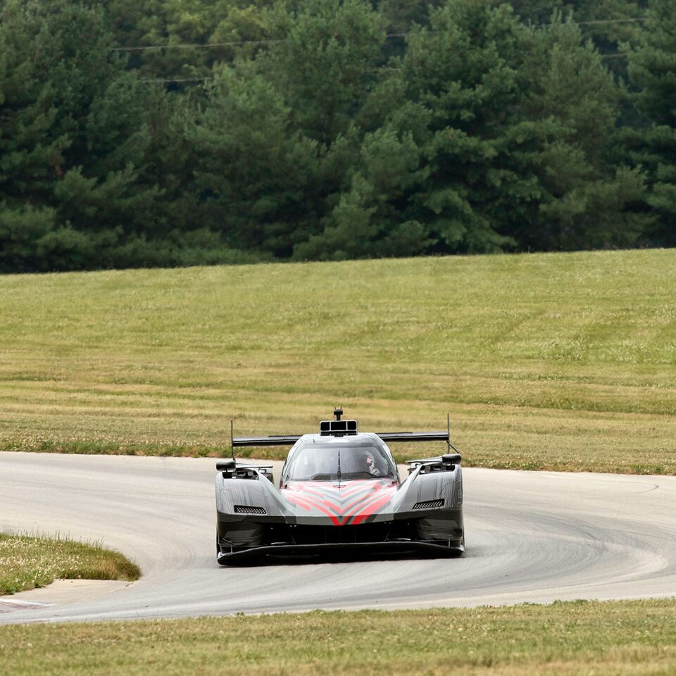 Cadillac Racing Prototype Parked on Track