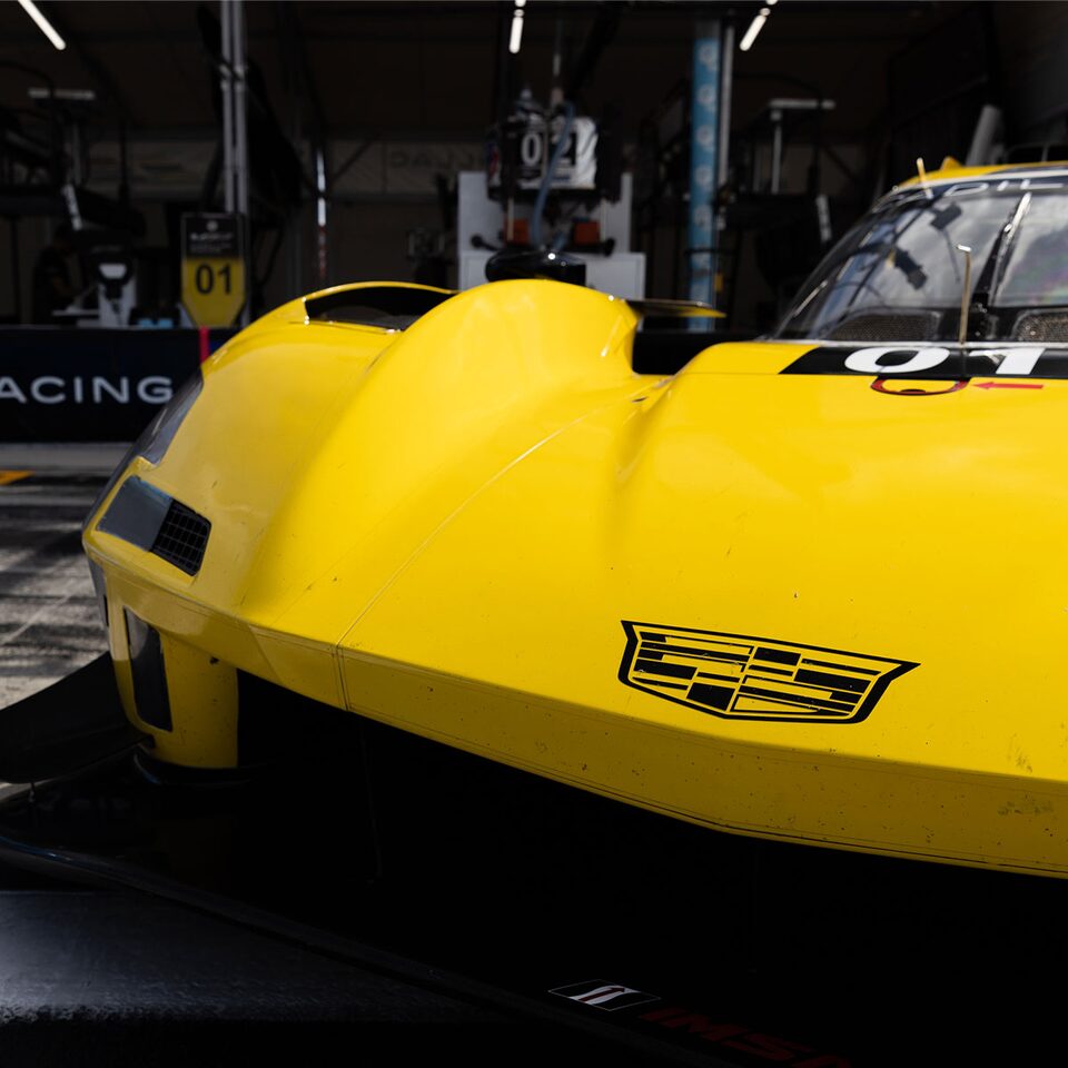Closeup of a Cadillac Racing V-Series.R Race Car