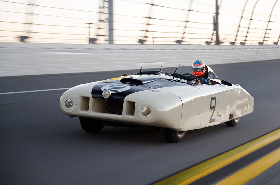 The "LE Monstre" of The 1950 Le Mans Speeding on the Track