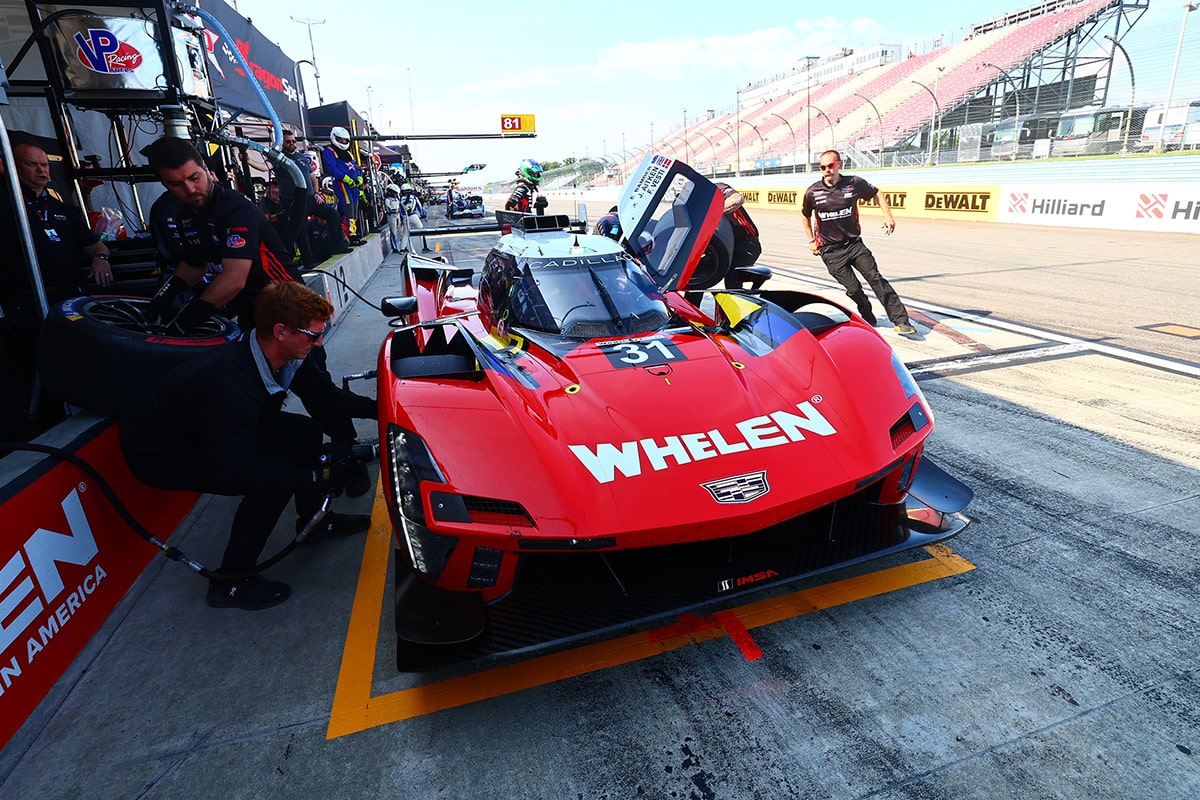 Close-up of the Front of the V-Series Race Cars Parked and Lined Up Next to Each Other