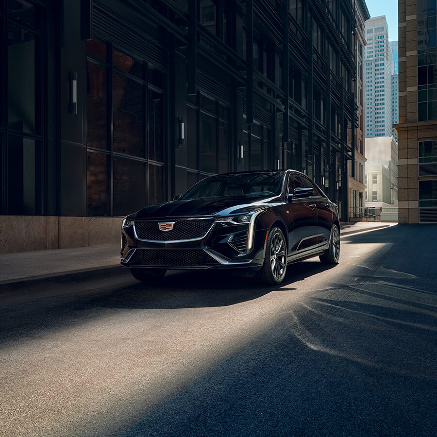 2024 Cadillac CT4 Driving Through City Streets