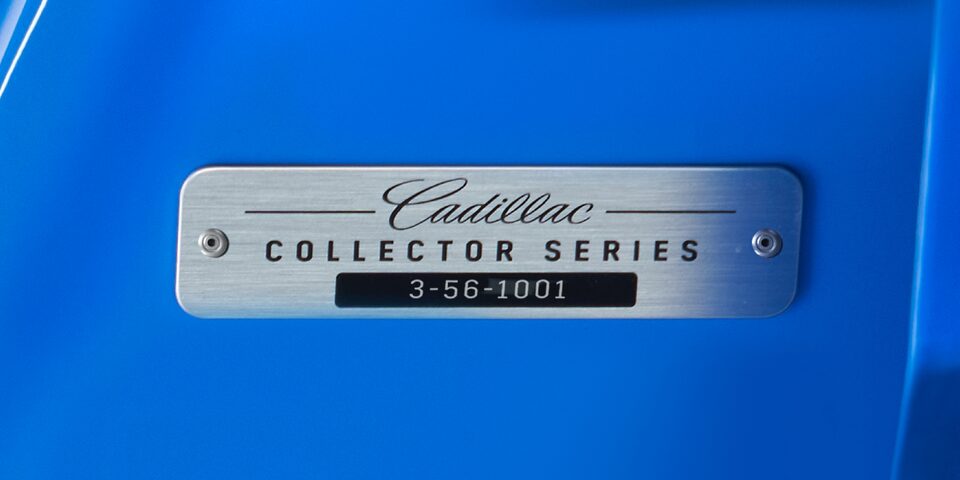 Collector Series Builder's Plate on The CT4 Blackwing