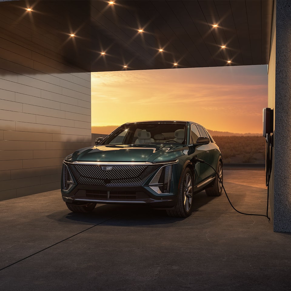 Driver Walks Away from Charging 2023 Cadillac LYRIQ Electric Luxury SUV