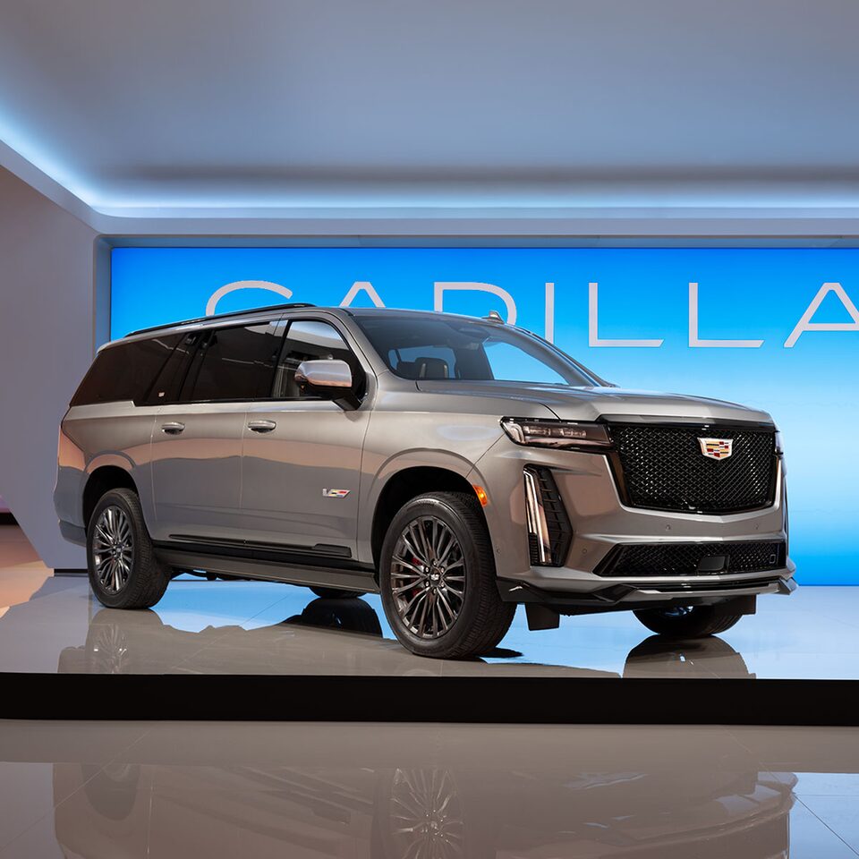 2023 Cadillac Escalade in a Live Showroom