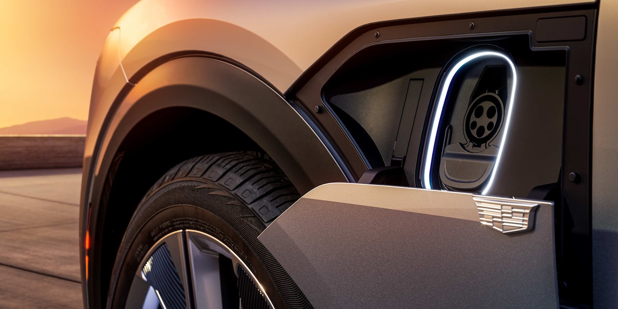 The Charging Port of the Cadillac LYRIQ