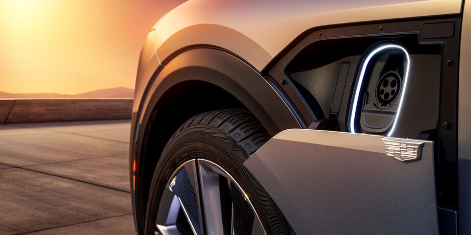 The Charging Port of the Cadillac LYRIQ