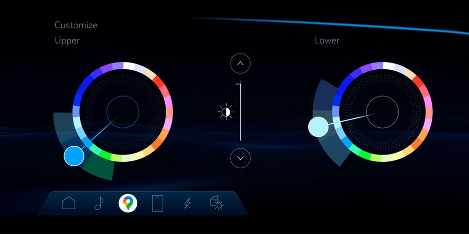 Ambient Lighting Settings of the Cadillac LYRIQ